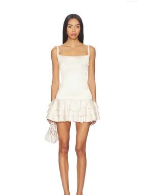 Majorelle Paola Mini Dress in Ivory